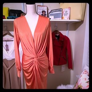 YATINA Slinky Low Cut Disco Dress